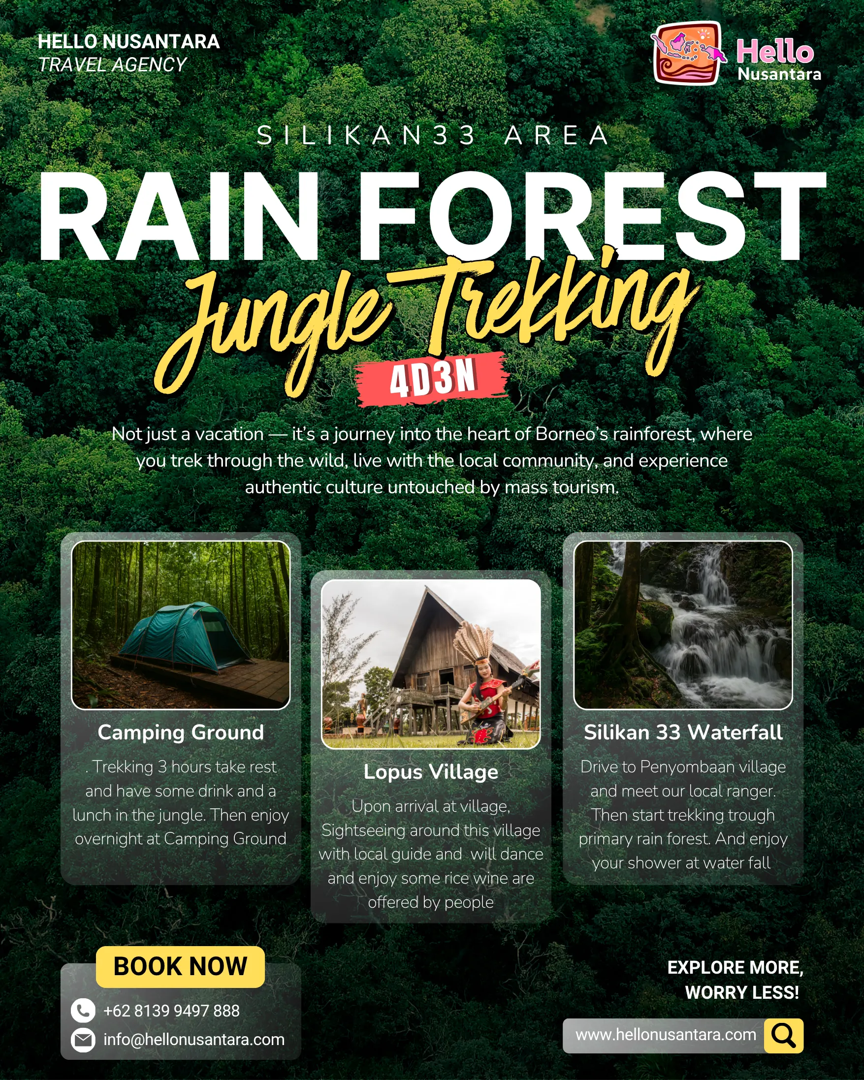 5. RAIN FOREST JUNGLE TREKKING SILIKAN 33 AREA